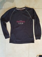 lotto 1261b felpa maglia tuta donna BLU DIADORA TG:S