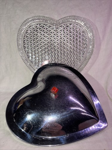 Piatto cuore vetro - , cristallo