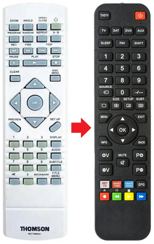 Telecomando adatto per - , thomson
