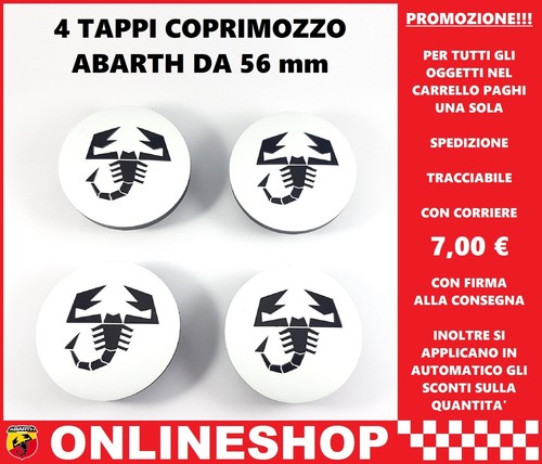 Tappi coprimozzo abarth - tappi,