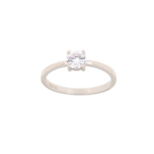 Anello solitario argento - anello,