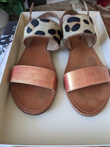 Geox sandals leopard camel - geox, 39