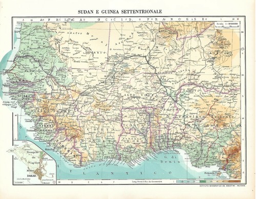 Carta geografica africa - geografica,