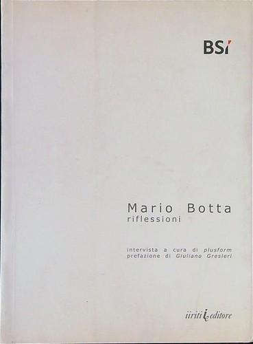 Mario botta riflessioni - mario,