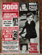 MINA LITTLE TONY Rivista NOVELLA 2000 Magazine 1972 ITALIA Leggere descrizione 