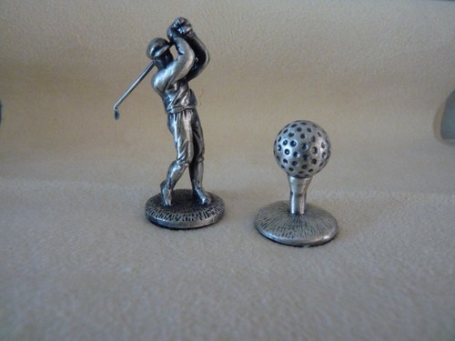 Miniatura peltro uomo golfista