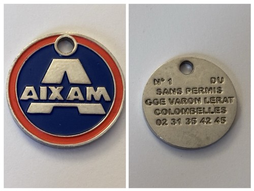 Jeton caddie métal aixam - de,