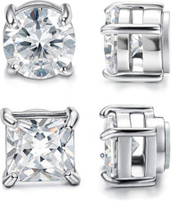 2 Paia Orecchini Magnetici