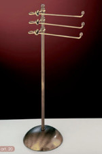 PIANTANA BASSA ACCESSORI BAGNO OTTONE PORTA ASCIUGAMANI TOVAGLIA MADE IN ITALY