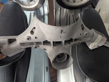 Manubrio Vespa Piaggio PX 125 150 200 Completo Di Manettini E Sabbiato 