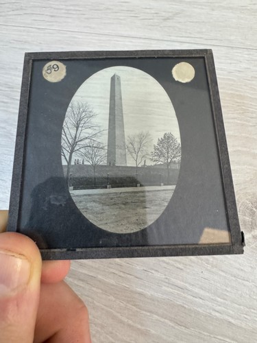 Antique magic lantern slide - lantern,