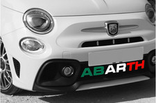 Abarth 595 Distintivo Diffusore Lettere Stile - Bandiera Italiana - Più Colori