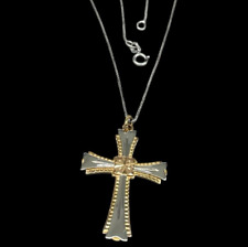 COLLANA CROCE ORO GIALLO E