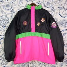 VINTAGE 90'S KAPPA MADE IN ITALY Giubbotto Imbottito CRAZY PATTERN PADDED ANORAK