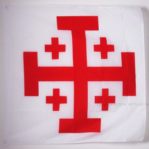 Bandiera croce ordine santo - bandiera,