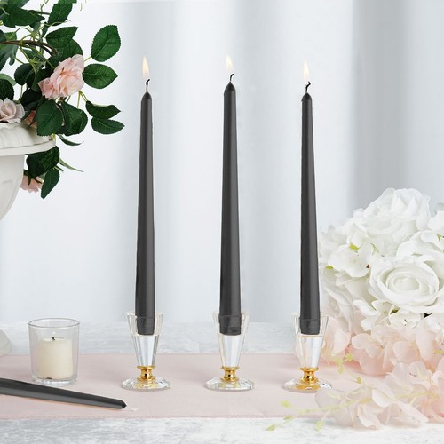 Candele coniche premium nere