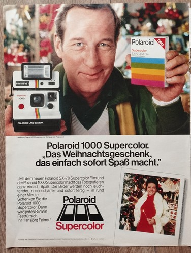 Pubblicità orig 1981 polaroid - pubblicitÀ,