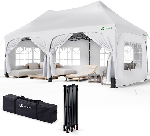 3x6m gazebo pieghevole con - 3x6m,