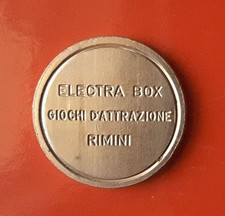 GETTONE ELECTRA BOX GIOCHI D'ATTRAZIONE RIMINI (RARO) [H731]