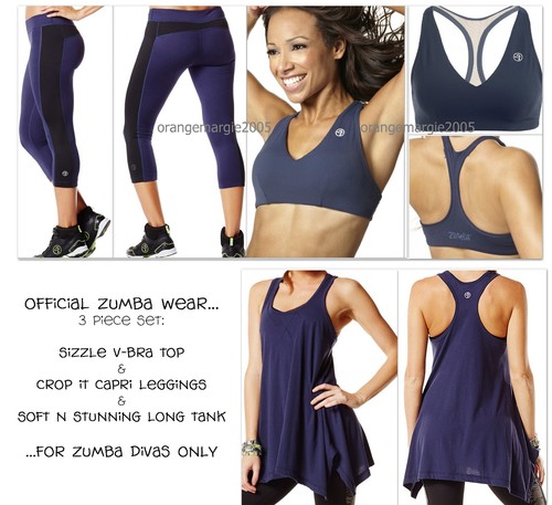 Zumba sizzle bra top capri - zumba, +