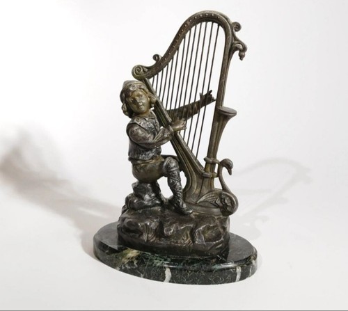 Statue petit harpiste - statue, "le