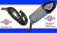 SCARICO COMPLETO SCALVINI RACING APRILIA RX MX 125 2008> coppa carbonio