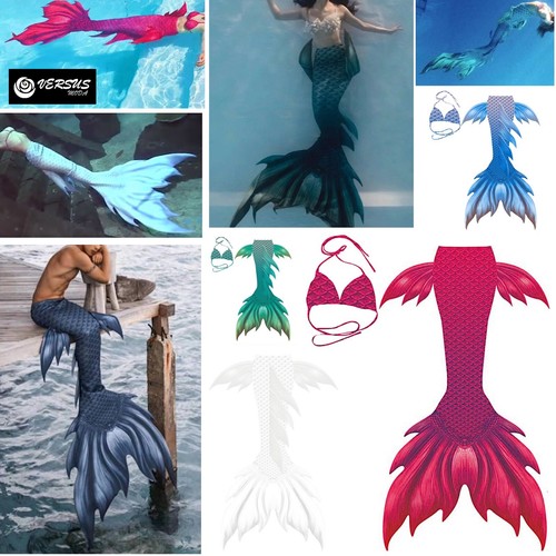 Costume coda sirena unisex - sirena,
