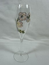 Flauto Champagne Perrier Jouet 7,5" Belle Epoque vetro singolo dipinto a mano