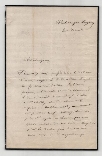 Alfred mézières lettre - alfred,