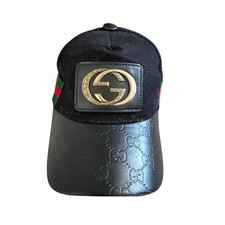 Cappello Gucci nero GG Imprime