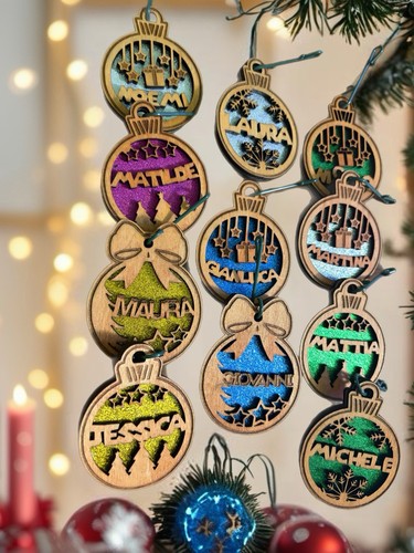 Pallina natale con nome - natale,