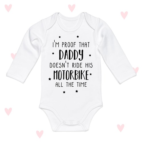 Moto papà baby grow - moto,