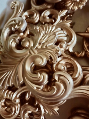 Elementi gesso stuccato oro - in,