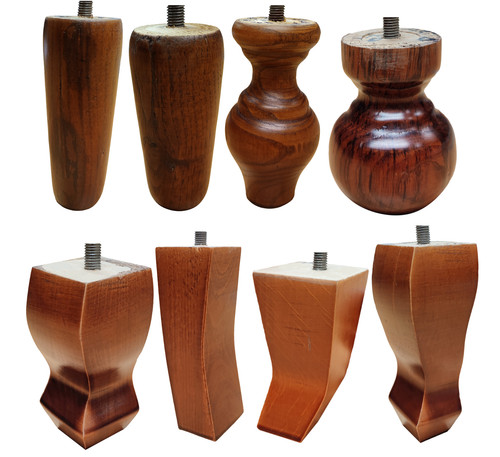 Piede legno per letto - in,
