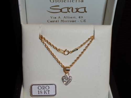 Collana funetta torchon oro