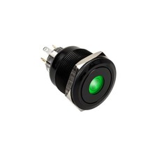 DimasTech Vandalismustaster 25mm Blackline Dot RGB Stahl black PD224
