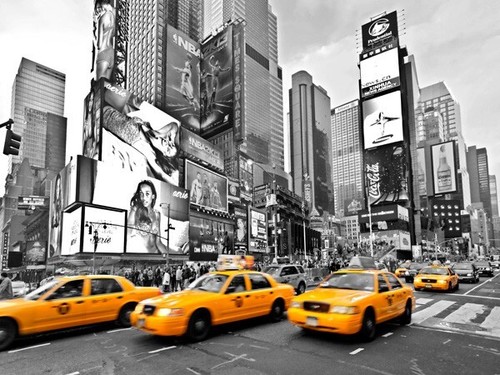 Quadro taxi times square - taxi,