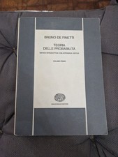 Teoria Delle Probabilità Bruno De Finetti 1ed 1970 Einaudi Raro 