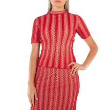 Fendi Ladies Short Sleeve Lace