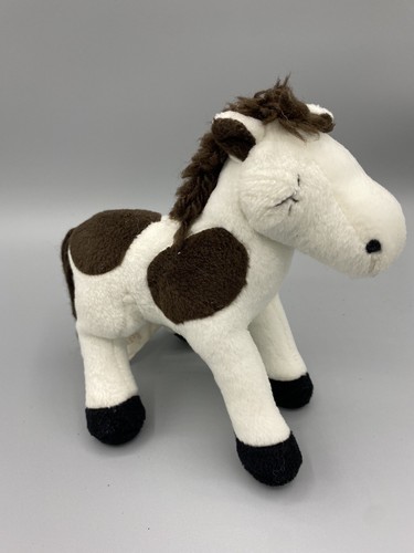 Peluche cavallo bianco baby - peluche,