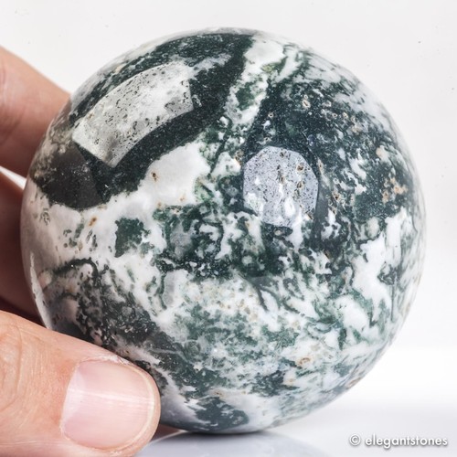 Sfera agata muschio 384 g - sfera, di