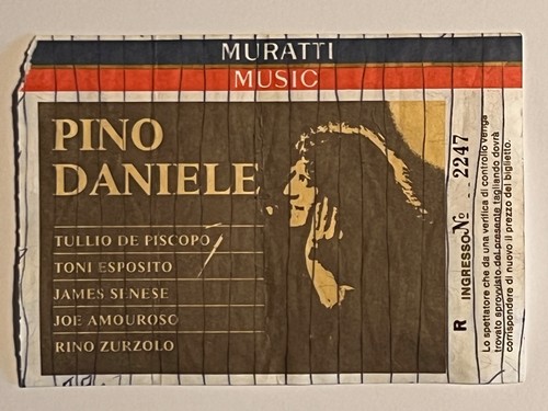 Biglietto ticket concerto pino - biglietto,