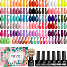 Kit Semipermanente Unghie, 36 Colori Smalti Semipermanenti per Unghie, Inclusi B