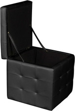 Pouf-Contenitore in Ecopelle