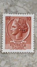 Francobollo Siracusana 10 Lire