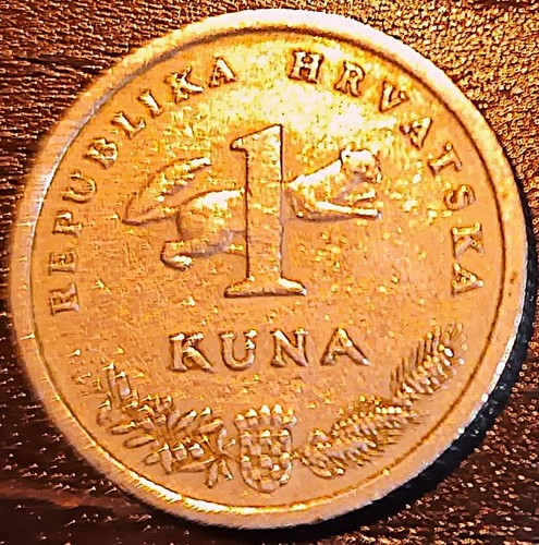 Moneta croata kuna 1995 - moneta, kuna,