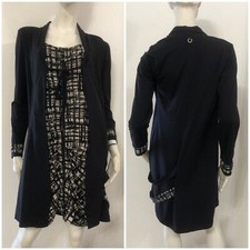 SAVE THE QUEEN Vestito abito nero e bianco fantasia - Varie Taglie