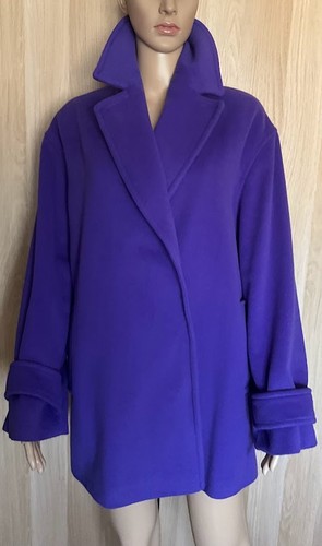 Oversized wool drap - , caban