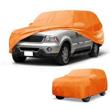 Telo Copriauto Impermeabile per Lincoln Aviator, Foglio di Alluminio, Arancione, 1 Pezzo