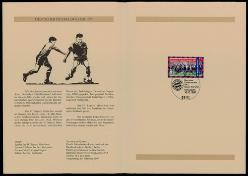 Germania folder 1997 calcio - folder,